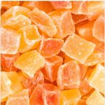 Aszalt papaya, kockázott, cukrozott, 2x250 g (500g)