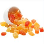 Aszalt papaya, kockázott, cukrozott, 2x250 g (500g)