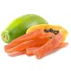 Aszalt papaya, kockázott, cukrozott, 1 kg