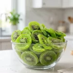 Kandírozott kiwi szeletek
