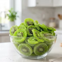 Kandírozott kiwi szeletek