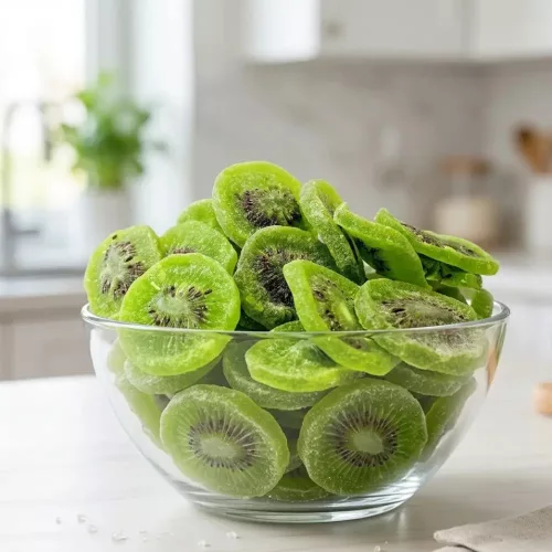 Kandírozott kiwi szeletek