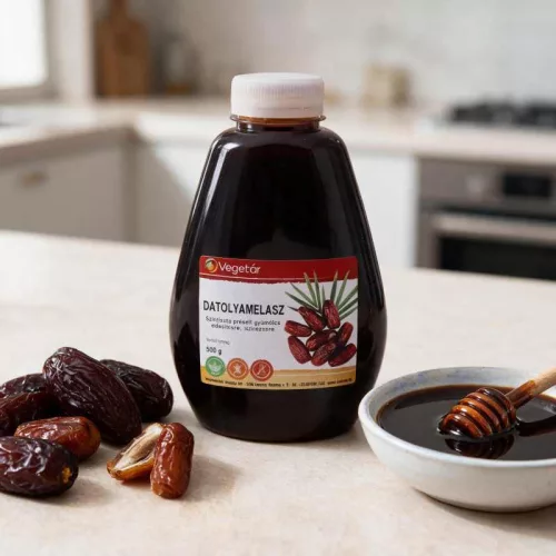 Datolya melasz 500 g, 100%, , gluténmentes, hozzáadott cukor mentes
