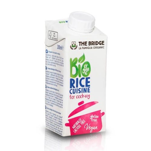 Bio rizs főzőkrém, növényi tejszín - 200 mL, The Bridge
