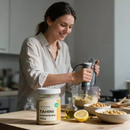 Szezámmagkrém, tahini, natúr, hidegen sajtolt, 200 g