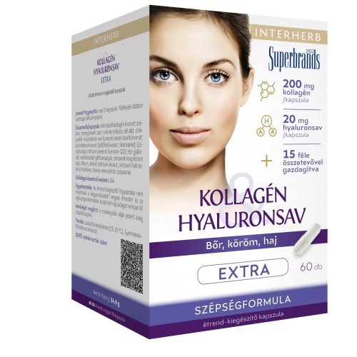 Kollagén & Hyaluronsav Szépségformula EXTRA 60 db, bőr, köröm, haj