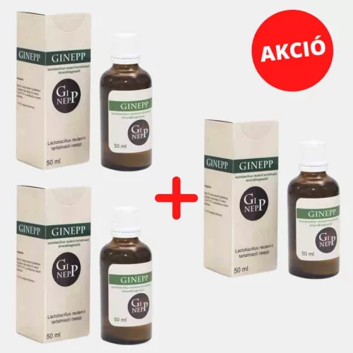 GINEPP cseppek 3db, 3x50 mL, ingyenes pipettával!