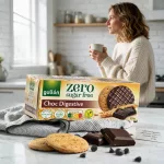 Gullon Choc DIgestive, cukormentes, korps, csokoládés keksz, 270 g 