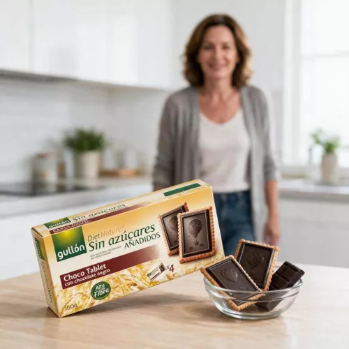 Gullón étcsokis keksz, Choco Tablet, cukormentes, 150 g