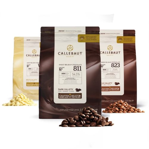 Étcsokoládé pasztillák 811' Callebaut, 54.5% - 250 g