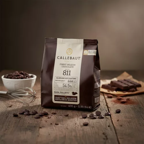 Étcsokoládé pasztillák 811' Callebaut, 54.5% - 1 kg