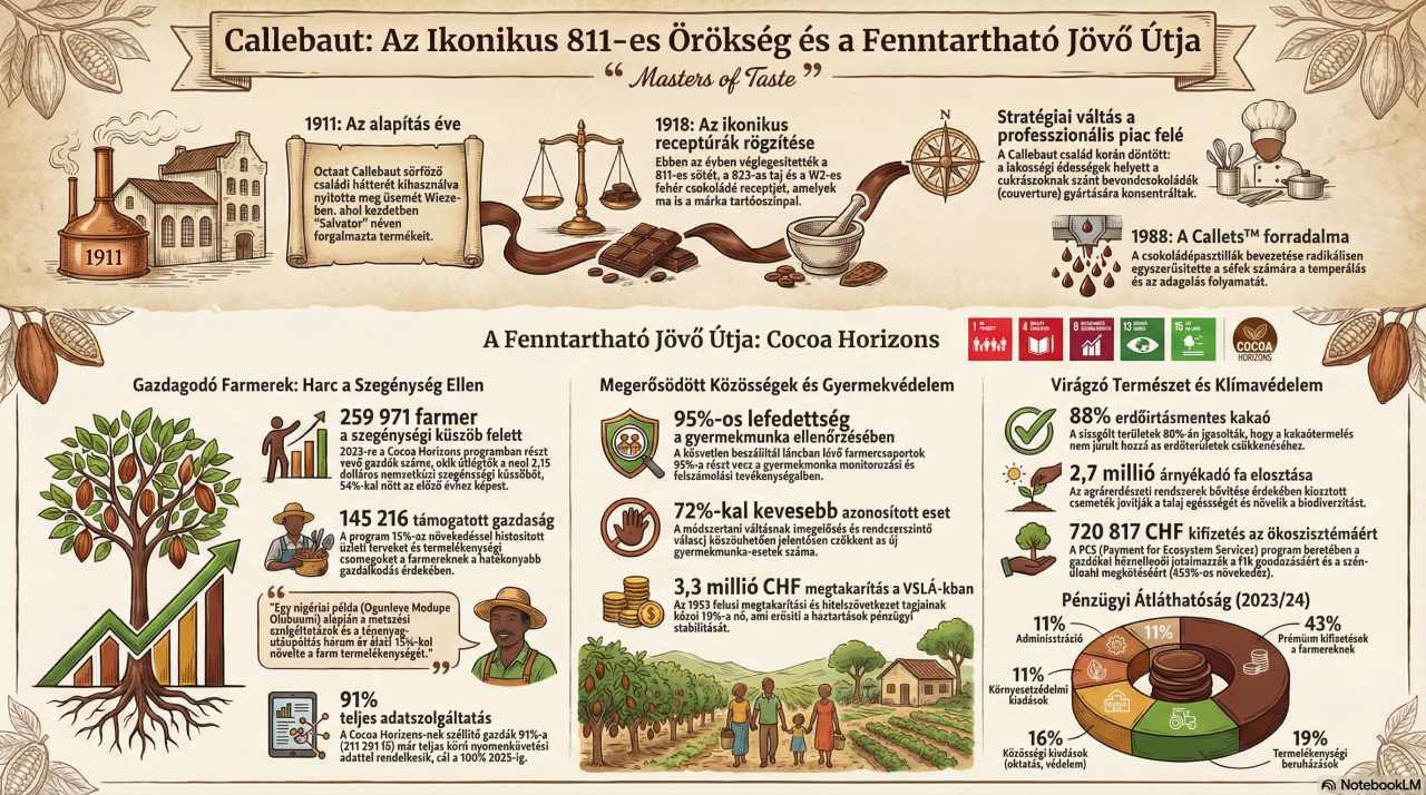 a Callebaut belga csokigyár története, értékei