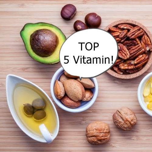 Az öt legfontosabb vitamin