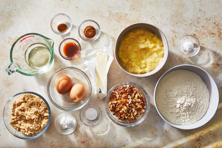 Klasszikus déli diós banánkenyér, recept, hozzávalók